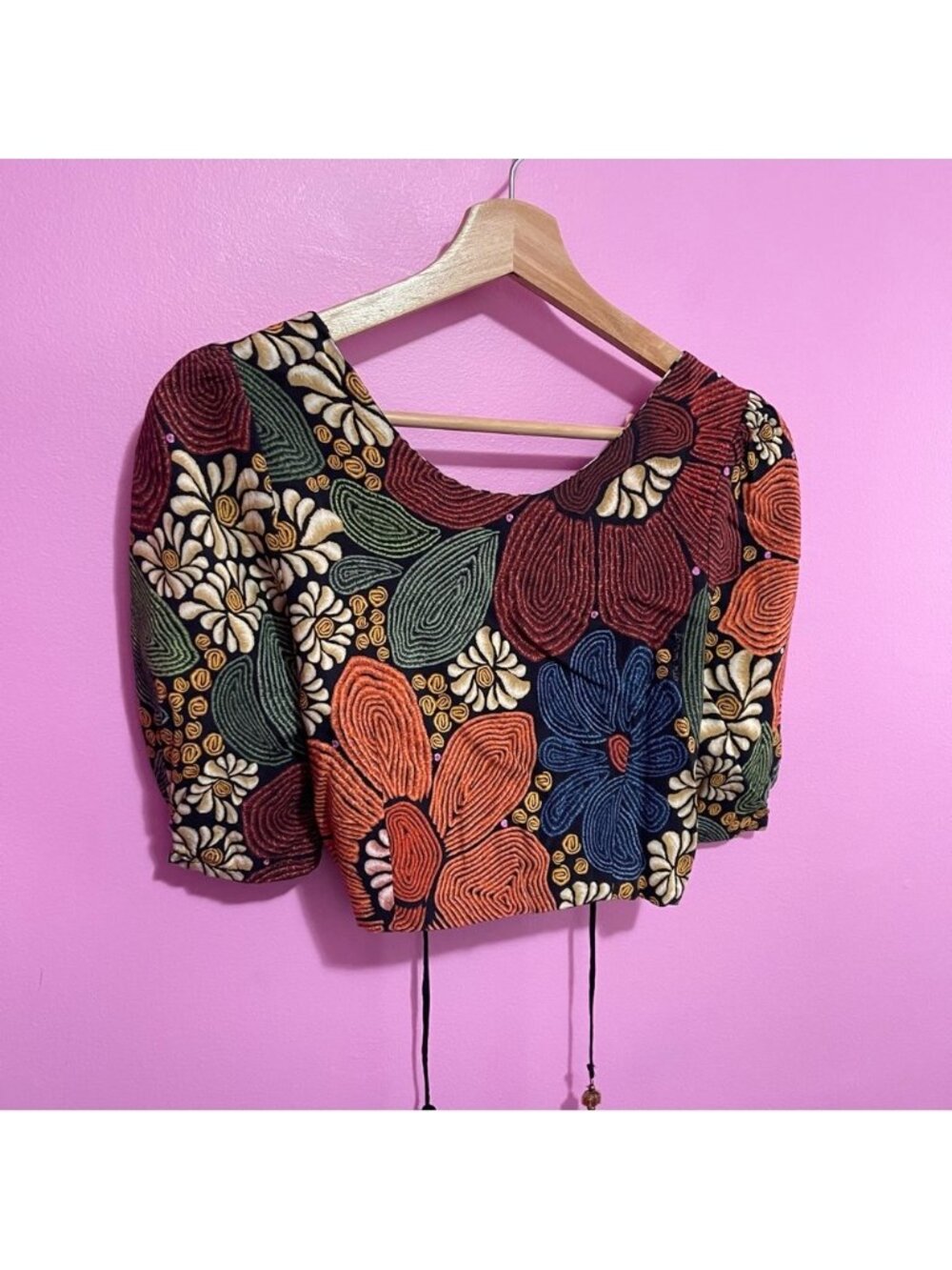 FARM Rio Reversible Crop Top Floral Women’s Small Bem Me‎ Quer - Picture 5 of 14